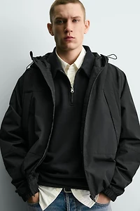 WATER REPELLENT TECHNICAL JACKET WITH FLEECE