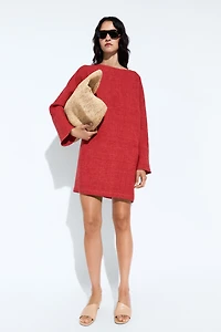 Long sleeve mini dress