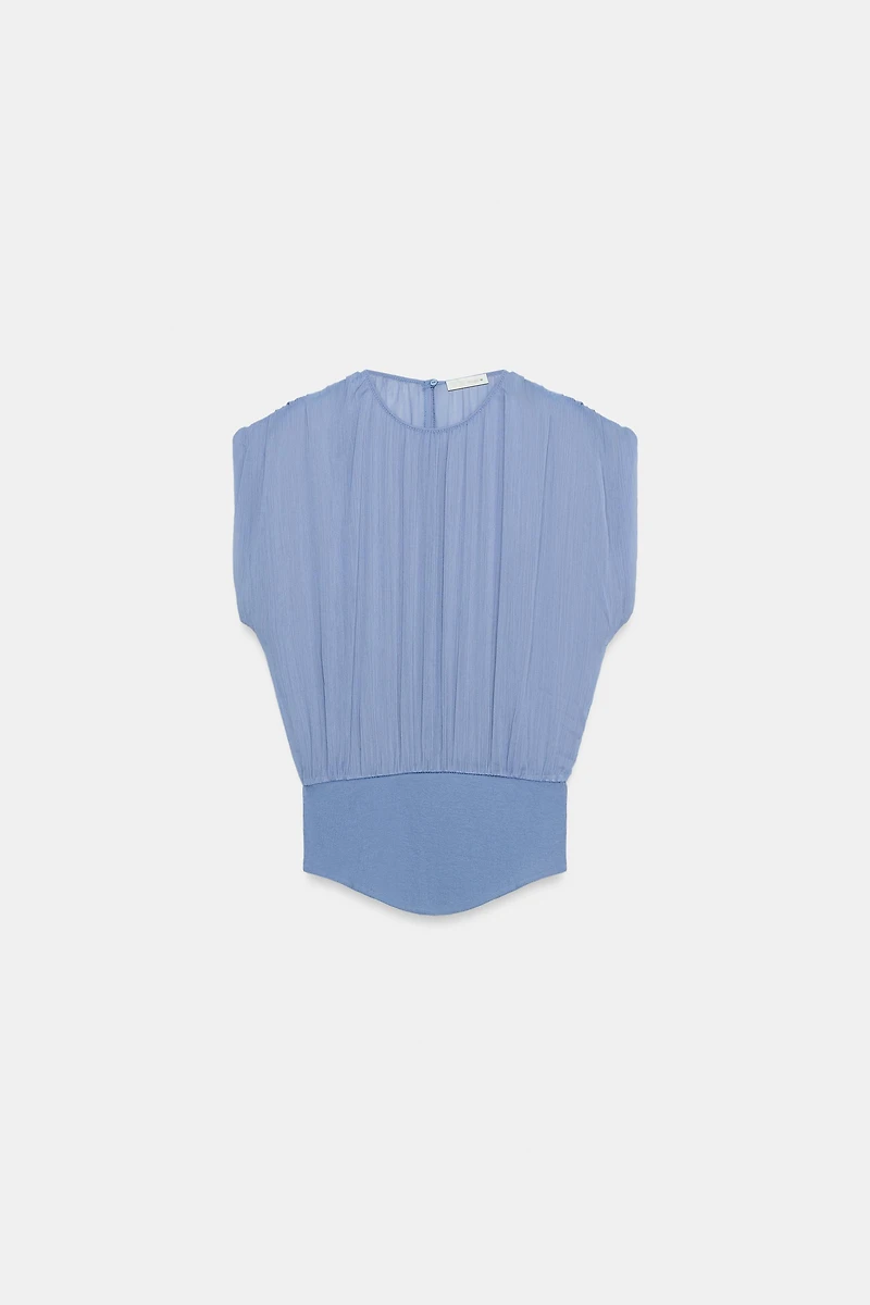 COMBINATION GEORGETTE TOP