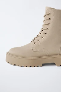 LACE-UP ANKLE BOOTS