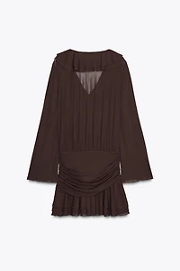 SHORT RUFFLED DRESS