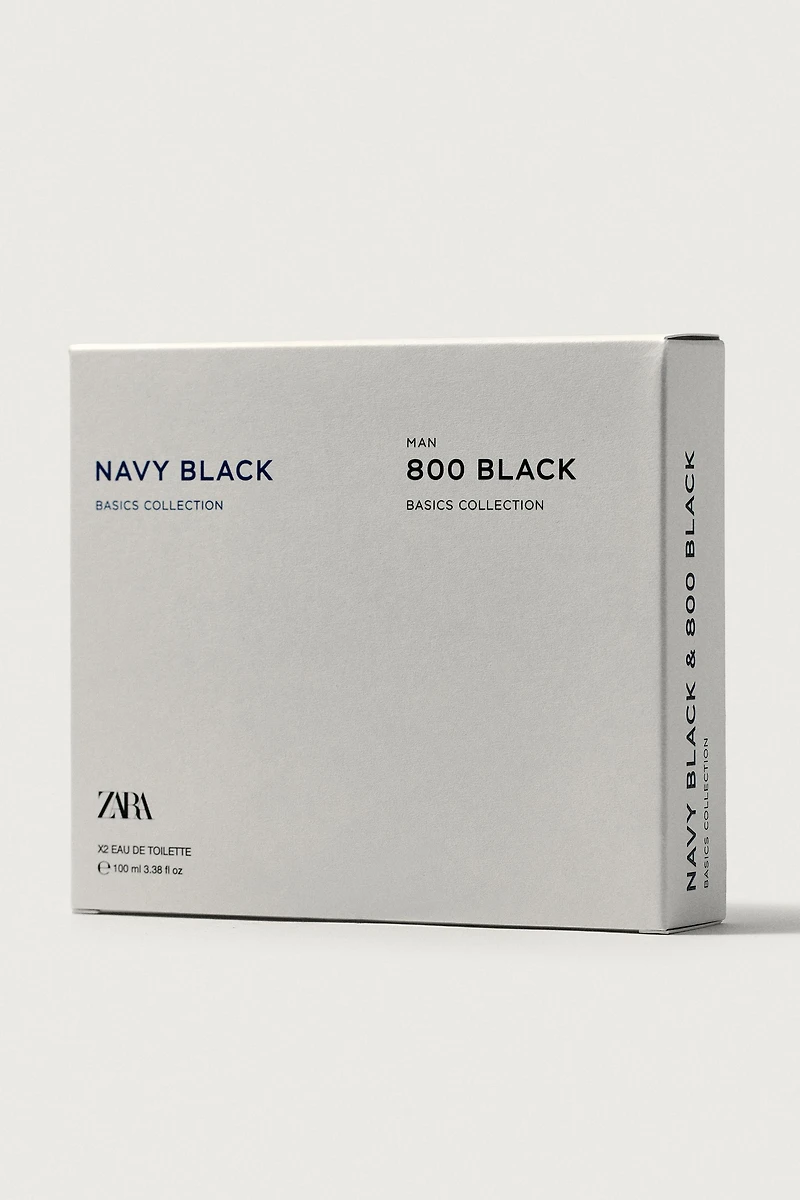 NAVY BLACK + ZARA MAN 800 BLACK EDT 2X100 ML (3.4 FL. OZ)
