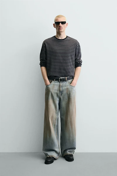 VINTAGE WASH BAGGY FIT JEANS
