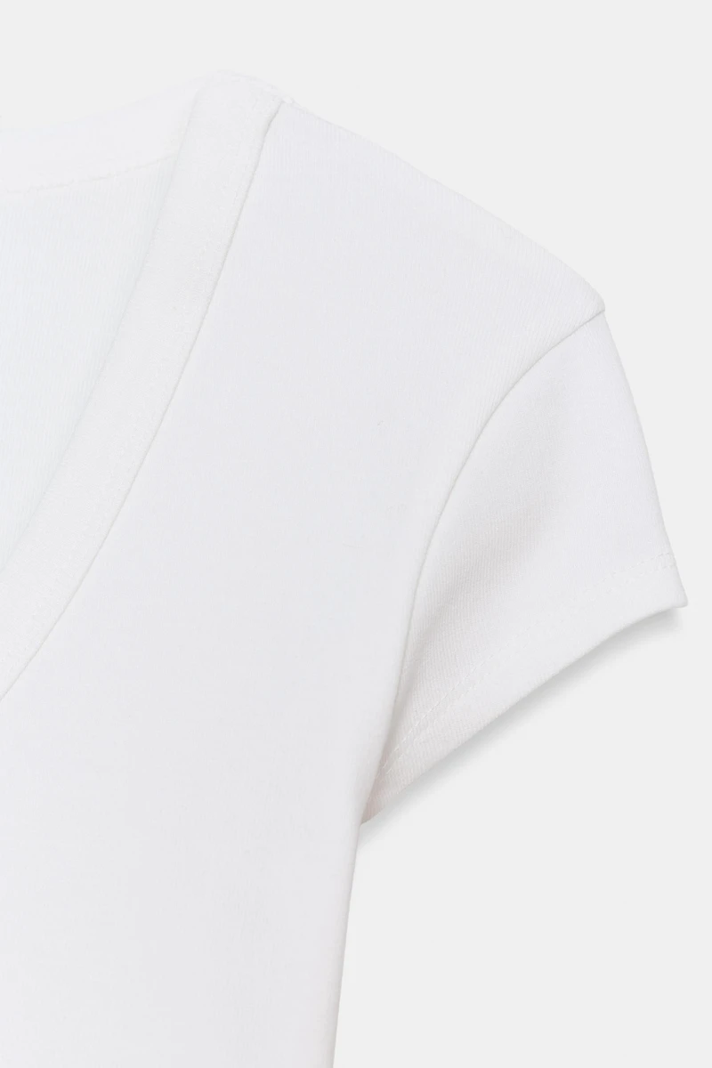 T-SHIRT COL PLONGEANT