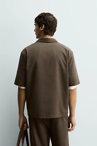 FLOWY POLO SHIRT