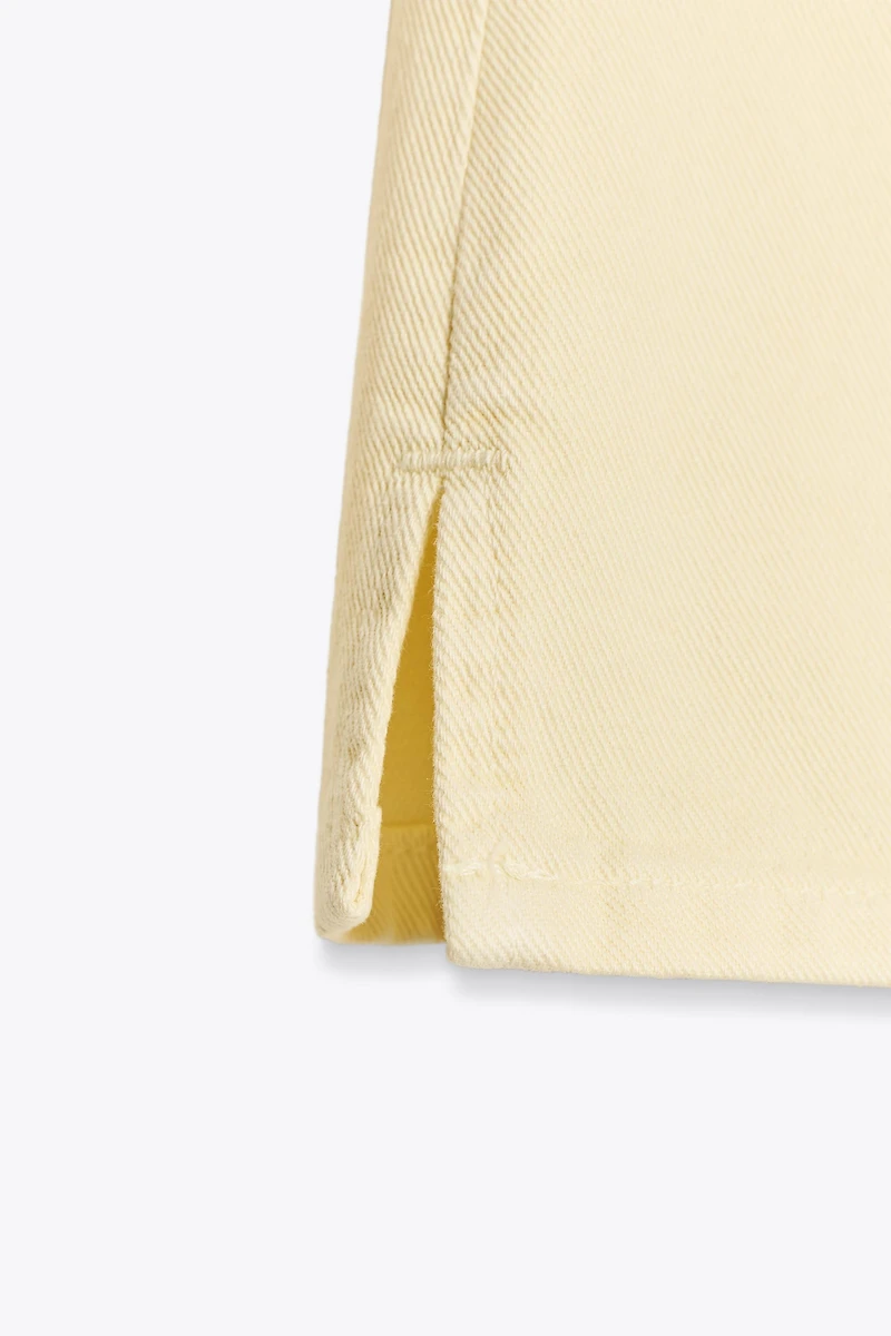 Z1975 HIGH-WAISTED CROSSOVER WAIST DENIM SHORTS