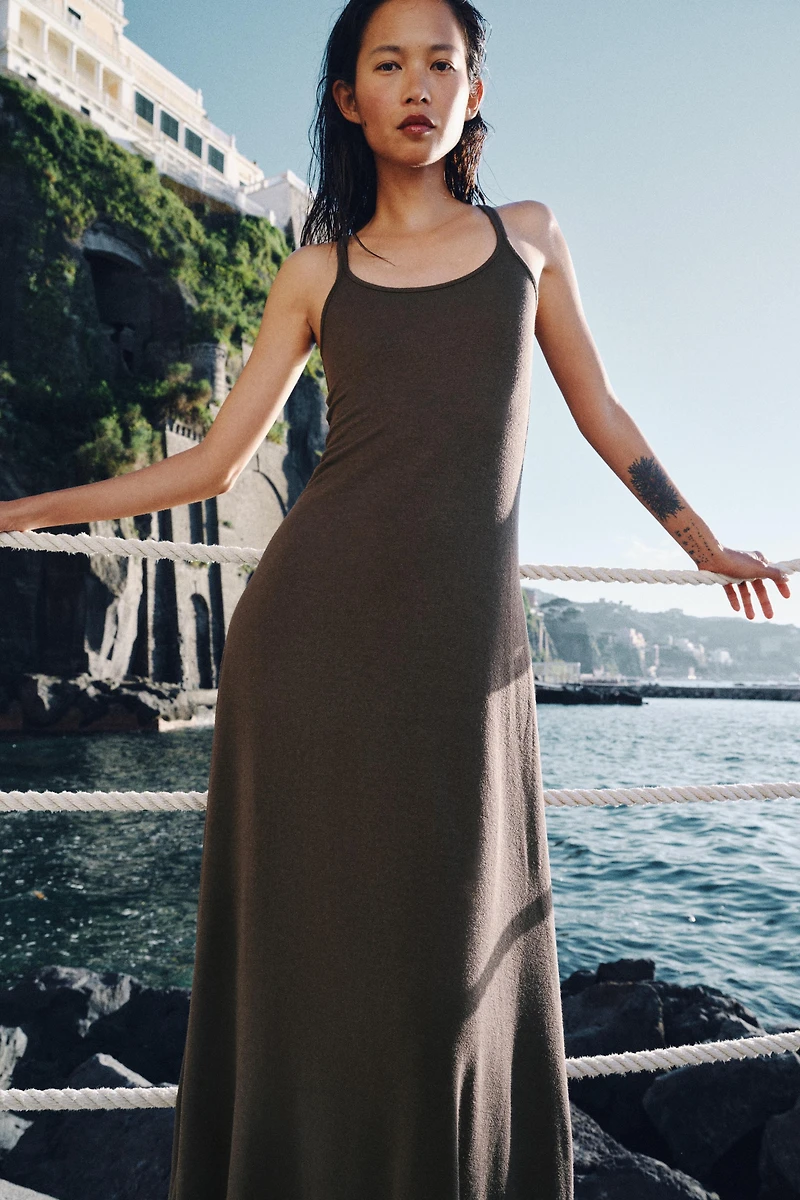 RUSTIC STRAP DRESS
