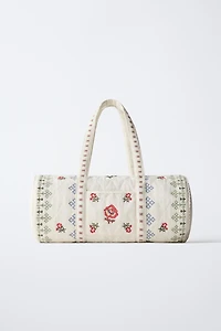 EMBROIDERED BOWLING BAG
