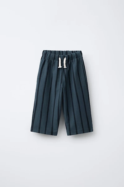 STRIPED STRAIGHT LEG PANTS