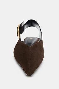SUEDE SLINGBACK SHOES