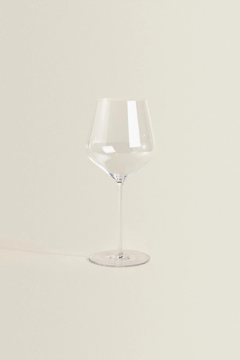 VERRE À VIN CRISTALLIN SOUFFLÉ