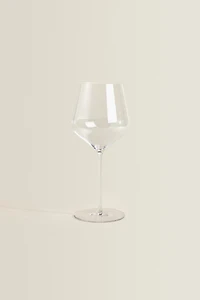 VERRE À VIN CRISTALLIN SOUFFLÉ