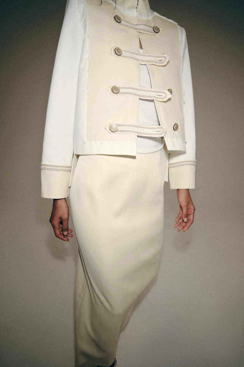 ZW COLLECTION JACKET WITH BUTTON DETAILS
