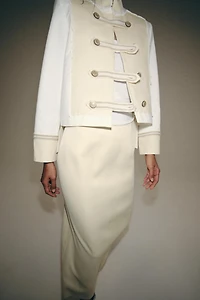 ZW COLLECTION JACKET WITH BUTTON DETAILS
