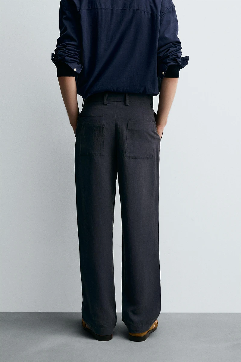 FLOWY STRAIGHT FIT PANTS