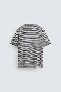 T-SHIRT COTON ET LIN RAYÉ