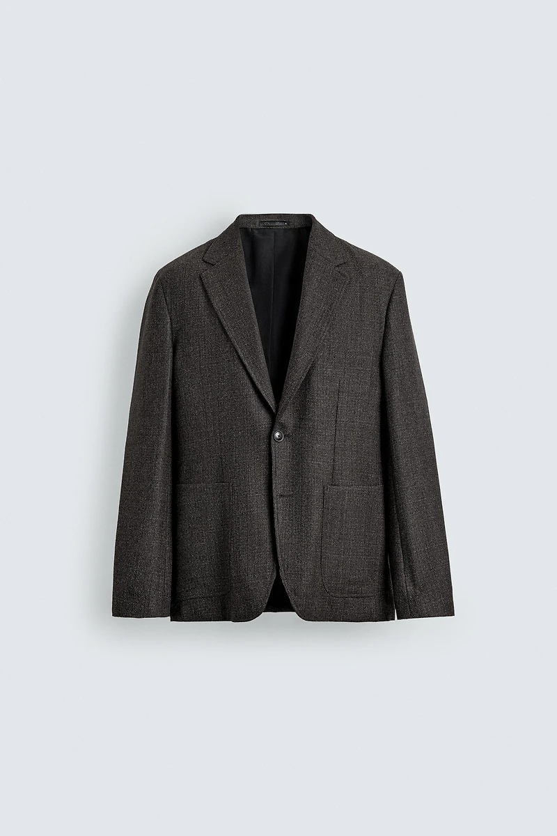 WOOL TEXTURED BLAZER