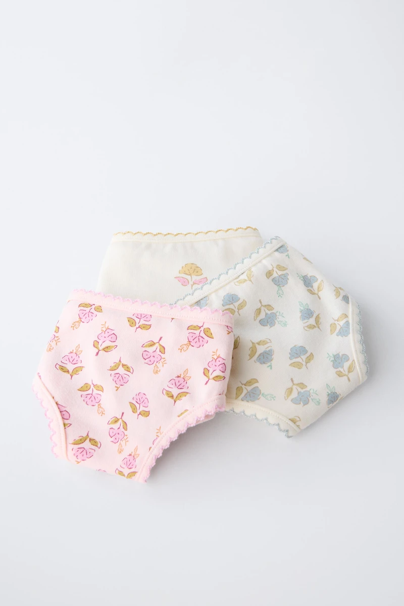 AGES 6-14/ THREE-PACK OF BOHO UNDERWEAR