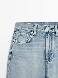 Jean straight taille haute