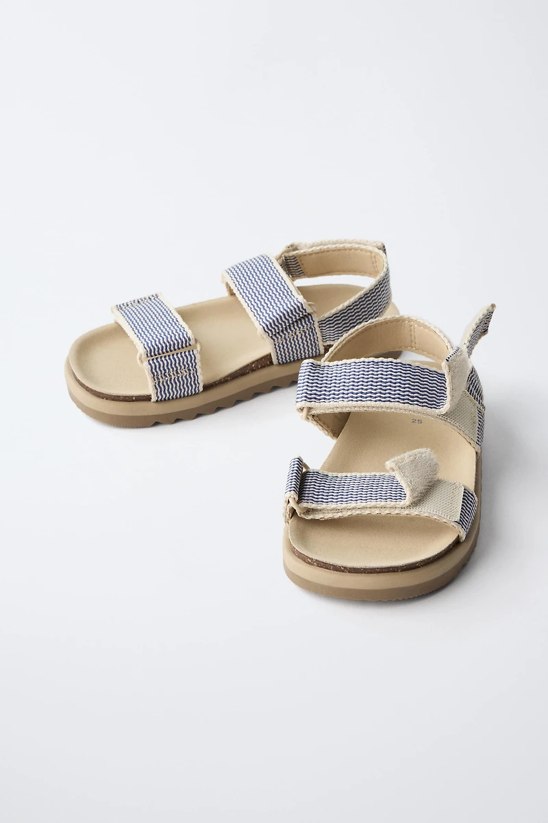 STRIPED SANDALS