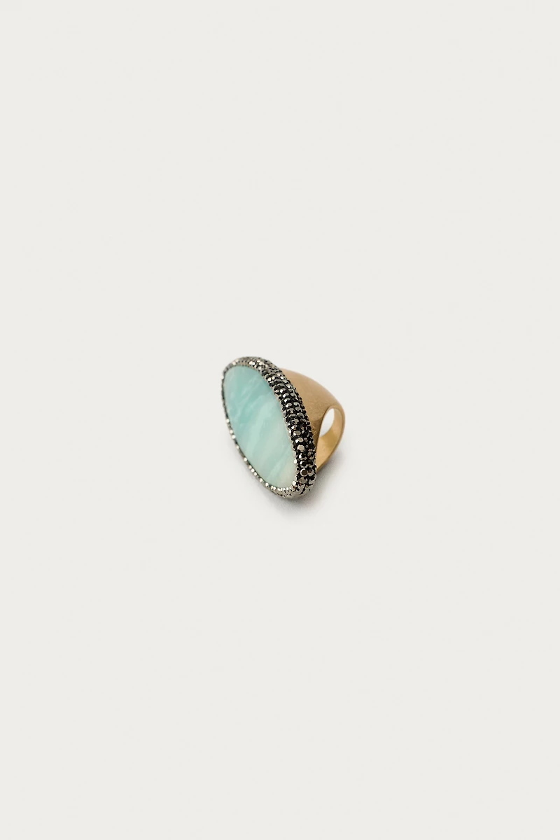 MARISA BERENSON X ZARA SHINY STONE MAXI RING