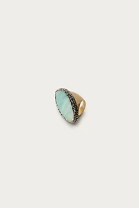 MARISA BERENSON X ZARA SHINY STONE MAXI RING