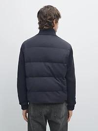 Blend knit puffer jacket