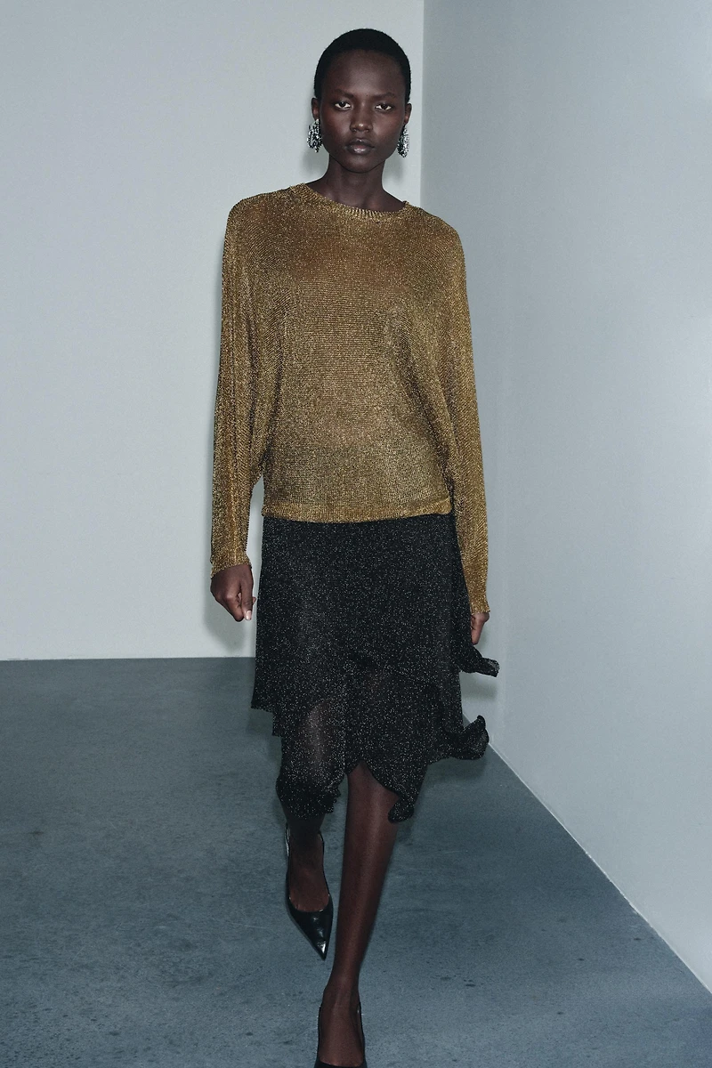 PULL EN MAILLE MÉTALLISÉE