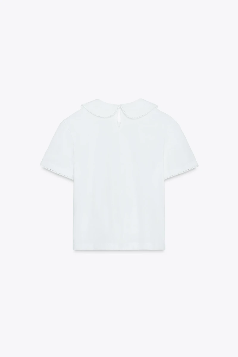 PETER PAN COLLAR T-SHIRT