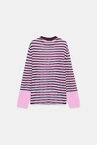 STRIPED KNIT JUMPER