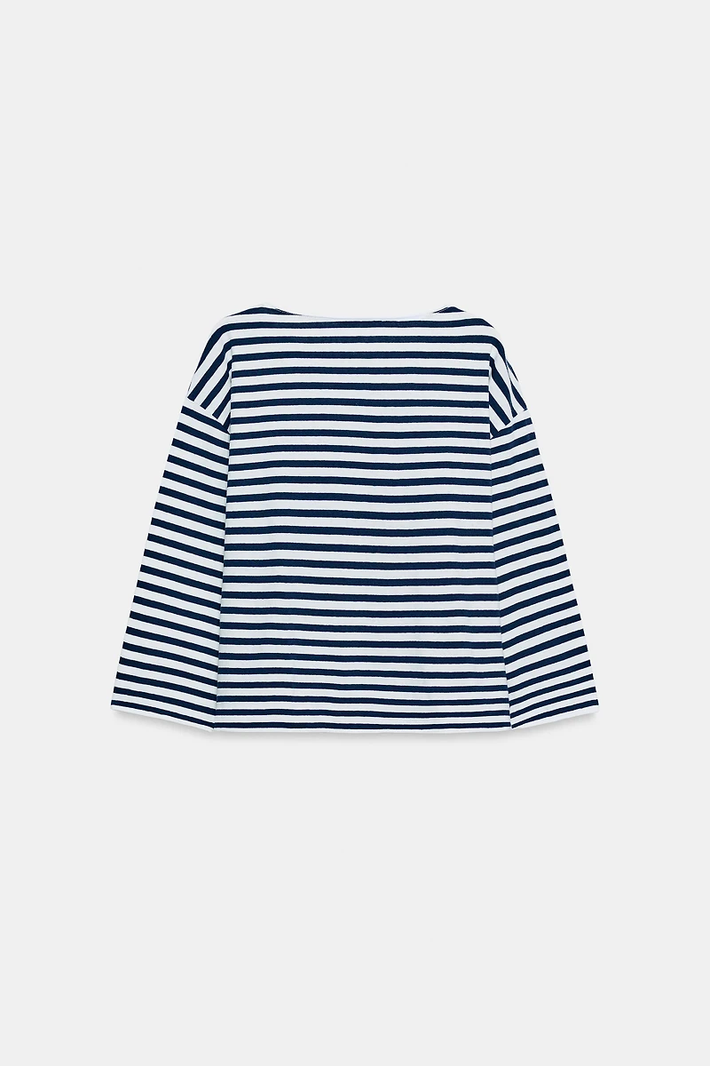 T-SHIRT RUSTIQUE À RAYURES