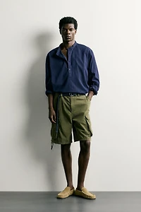 WRINKLED EFFECT POLO SHIRT
