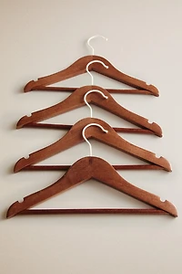 WOODEN BABY HANGERS WITH BAR (PACK OF 4)