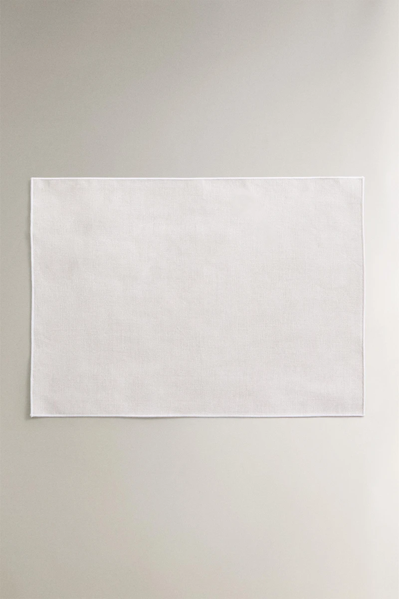 RESIN-COATED OVERLOCK PLACEMAT