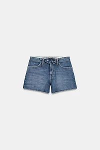 LOW-RISE CUFFED SHORTS