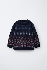 JACQUARD KNIT SWEATER