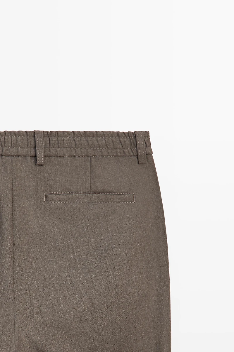 Wool-blend coordinating pants
