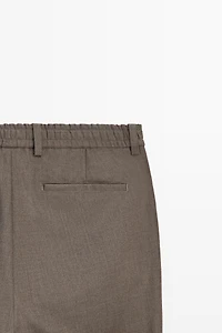 Wool-blend coordinating pants