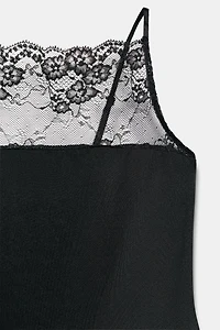 LACE POLYAMIDE BODYSUIT
