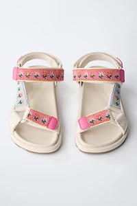 BEADED TECHNICAL SANDALS