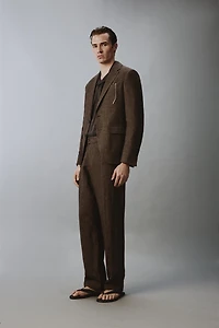 100% LINEN SUIT JACKET