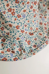 CHAPEAU PLAGE ENFANT FLEURS