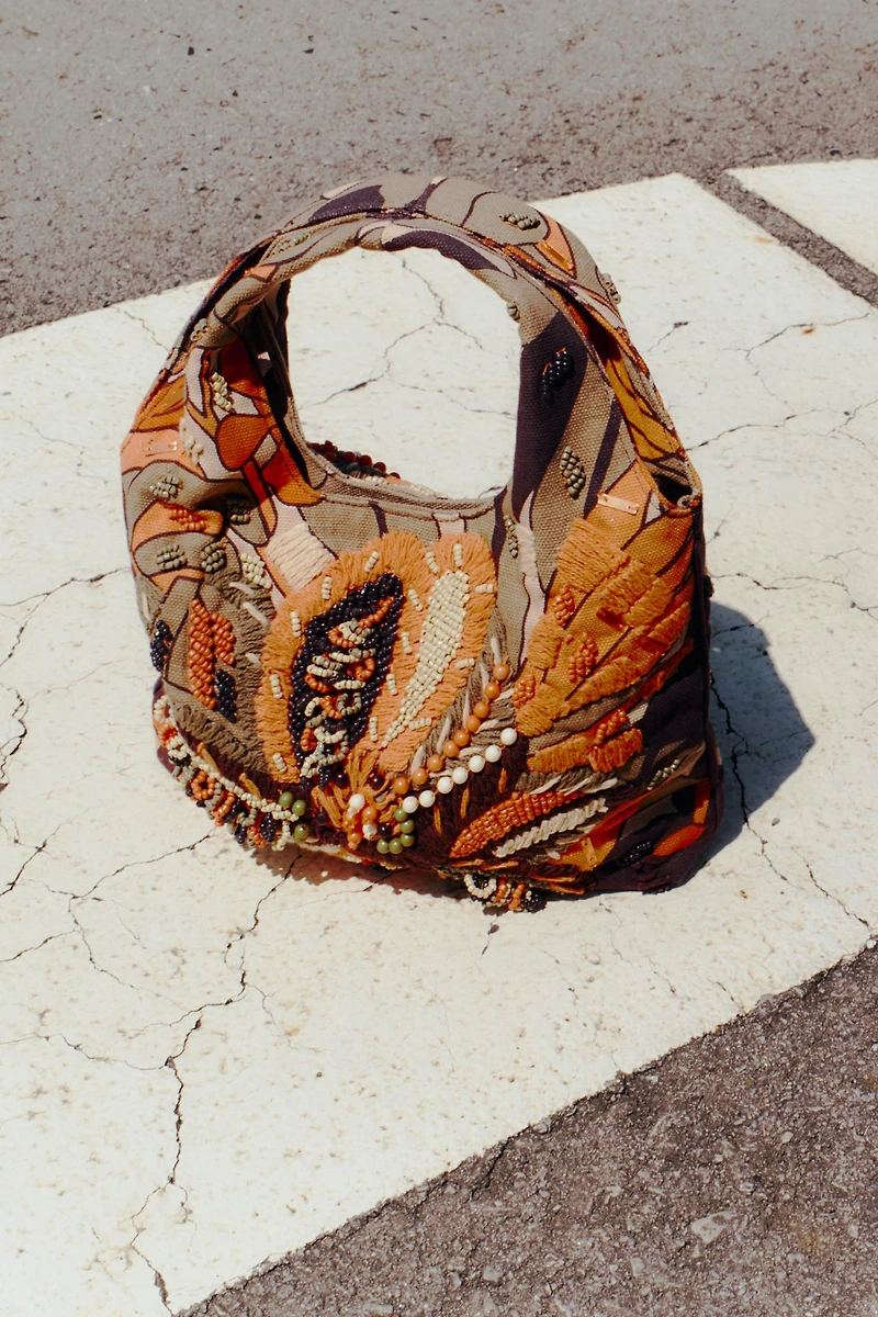 MULTICOLOR BEADED BAG