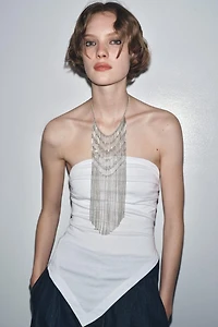 ASYMMETRIC STRAPLESS TOP