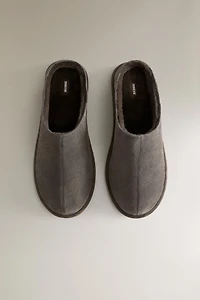 SABOT CUIR CHAUD