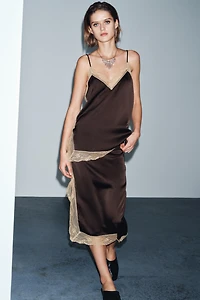 LACE MIDI SKIRT ZW COLLECTION