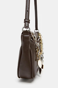 MINI CROSSBODY BAG WITH CHARM DETAIL