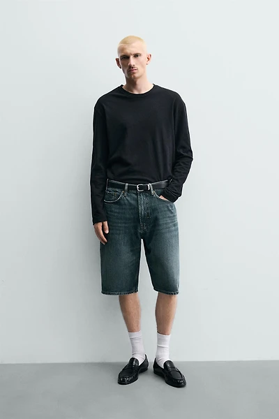 LOOSE FIT DENIM SHORTS