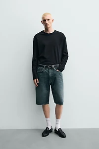 LOOSE FIT DENIM SHORTS
