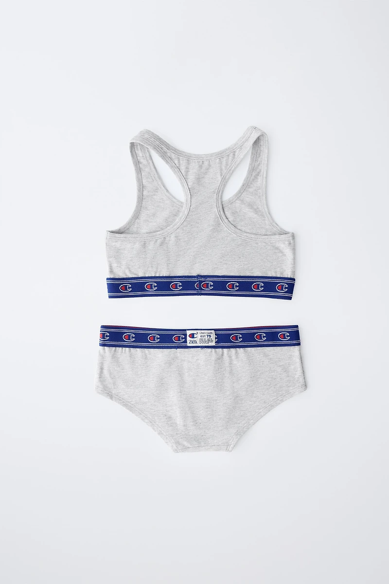 AGES 8-14/ CHAMPION ® X ZARA TOP AND BRIEF SET